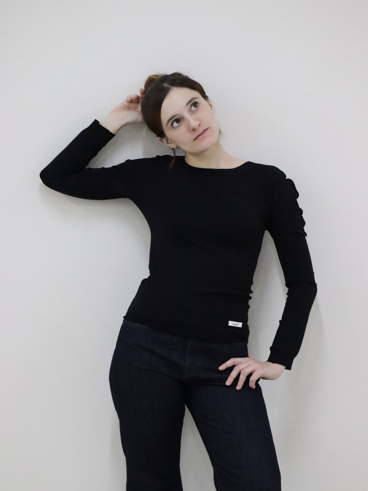 パレット丸首長袖