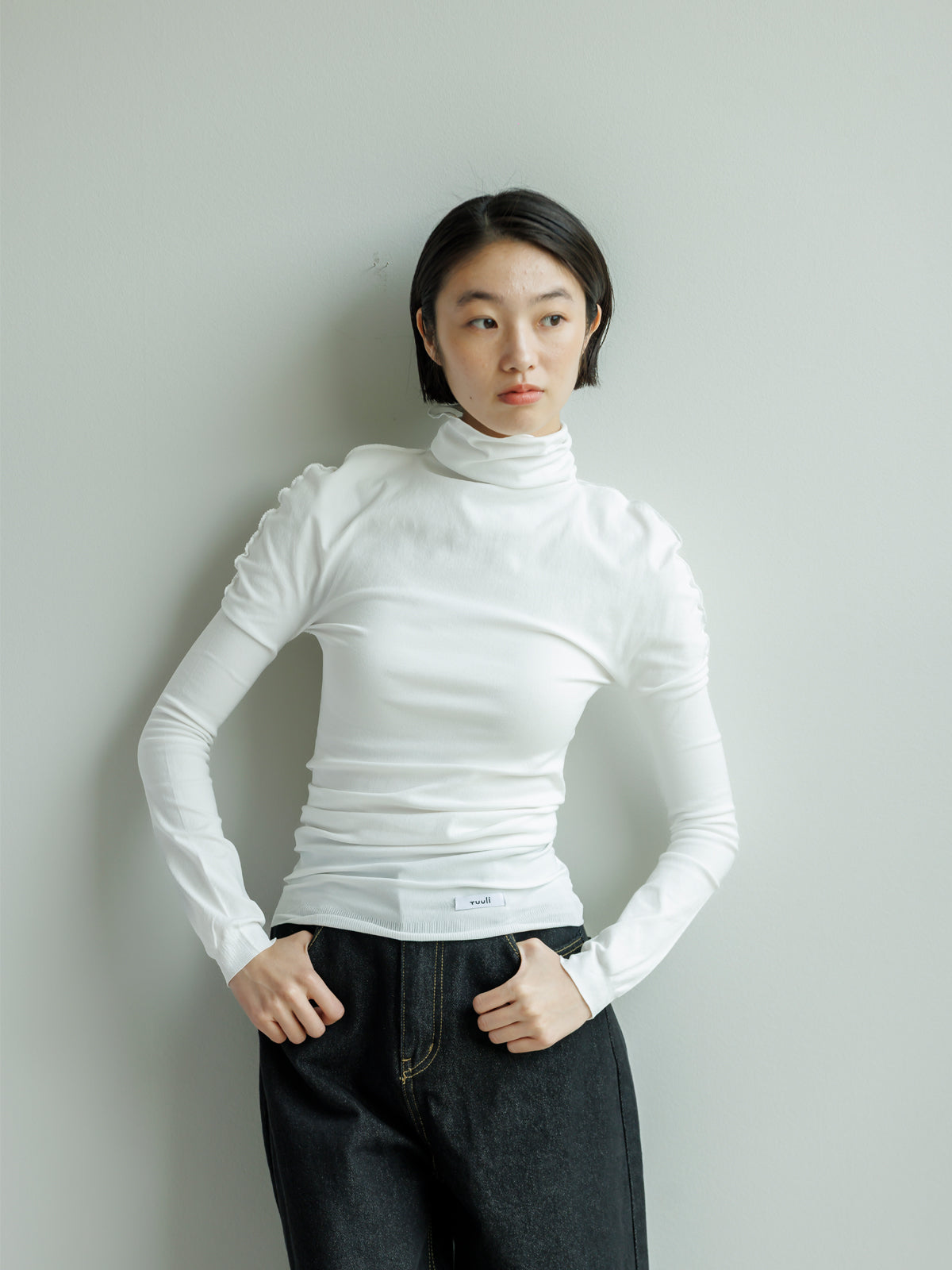 パレットハイネック長袖